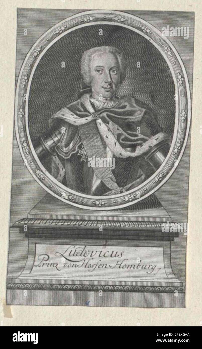 Ludwig Gruno, Landgravio di Assia-Homburg. Foto Stock