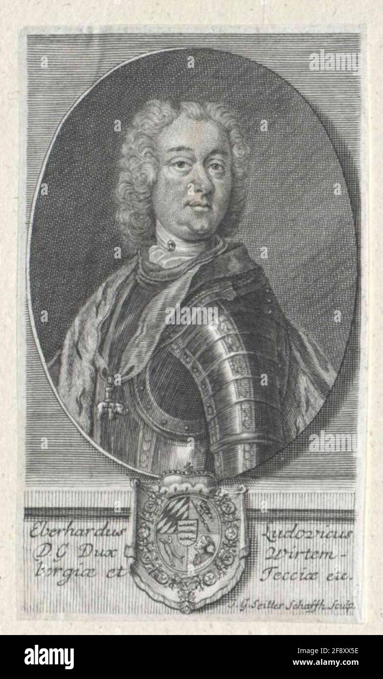 Eberhard IV. Ludwig, Duca di Württemberg. Foto Stock