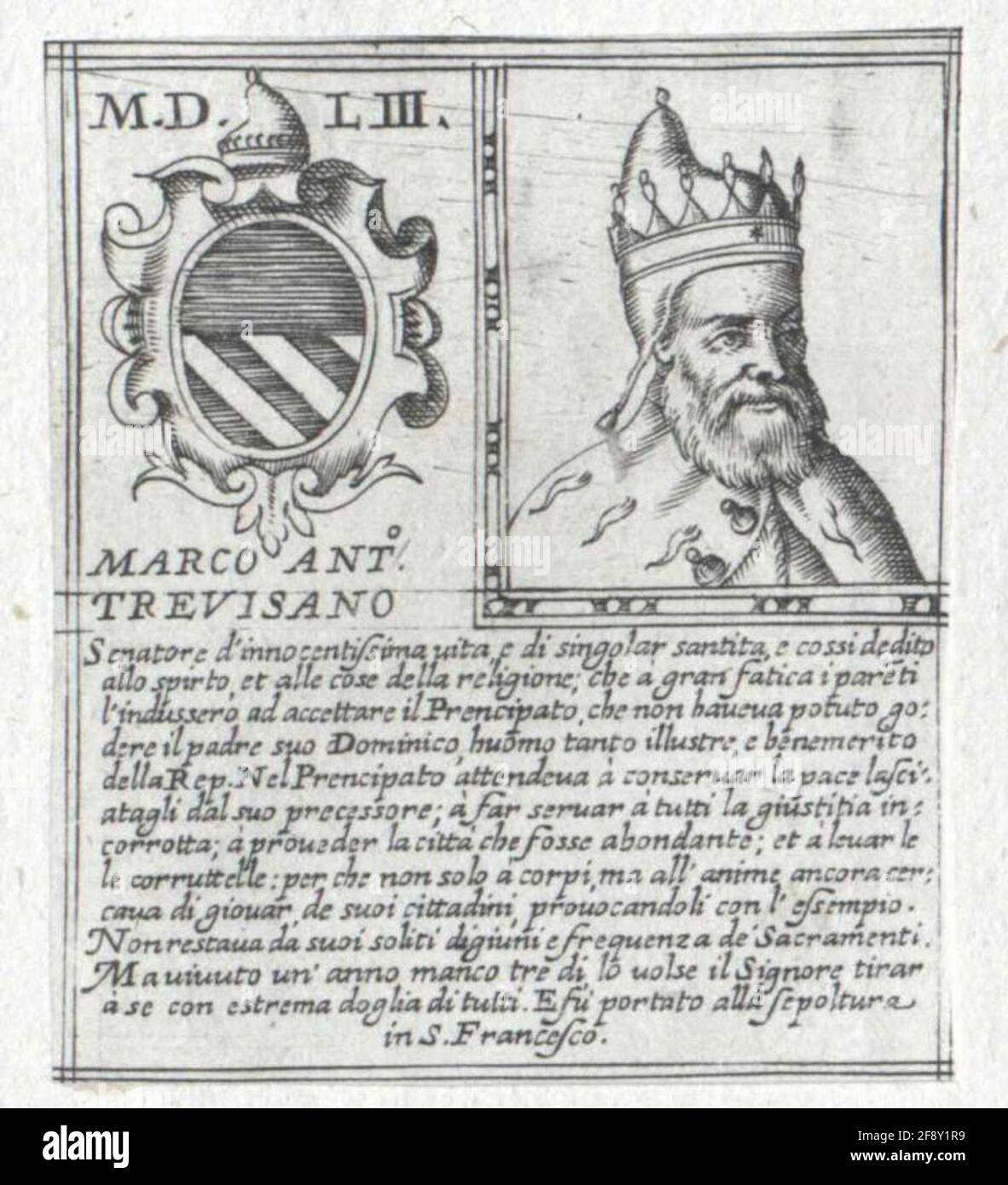 Trevisan, Marco Antonio (Marcantonio). Foto Stock