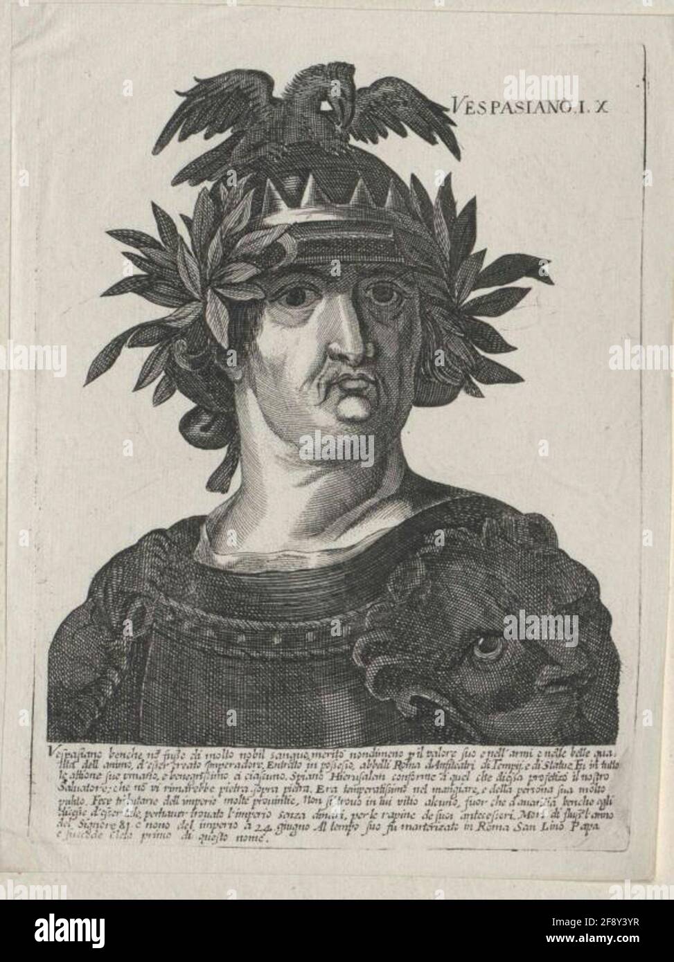 Vespasiano, imperatore romano. Foto Stock