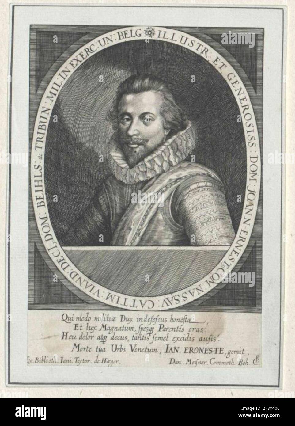 Johann Ernst, Conte di Nassau-Siegen. Foto Stock