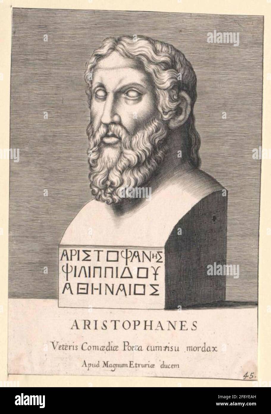 Aristofane . Foto Stock
