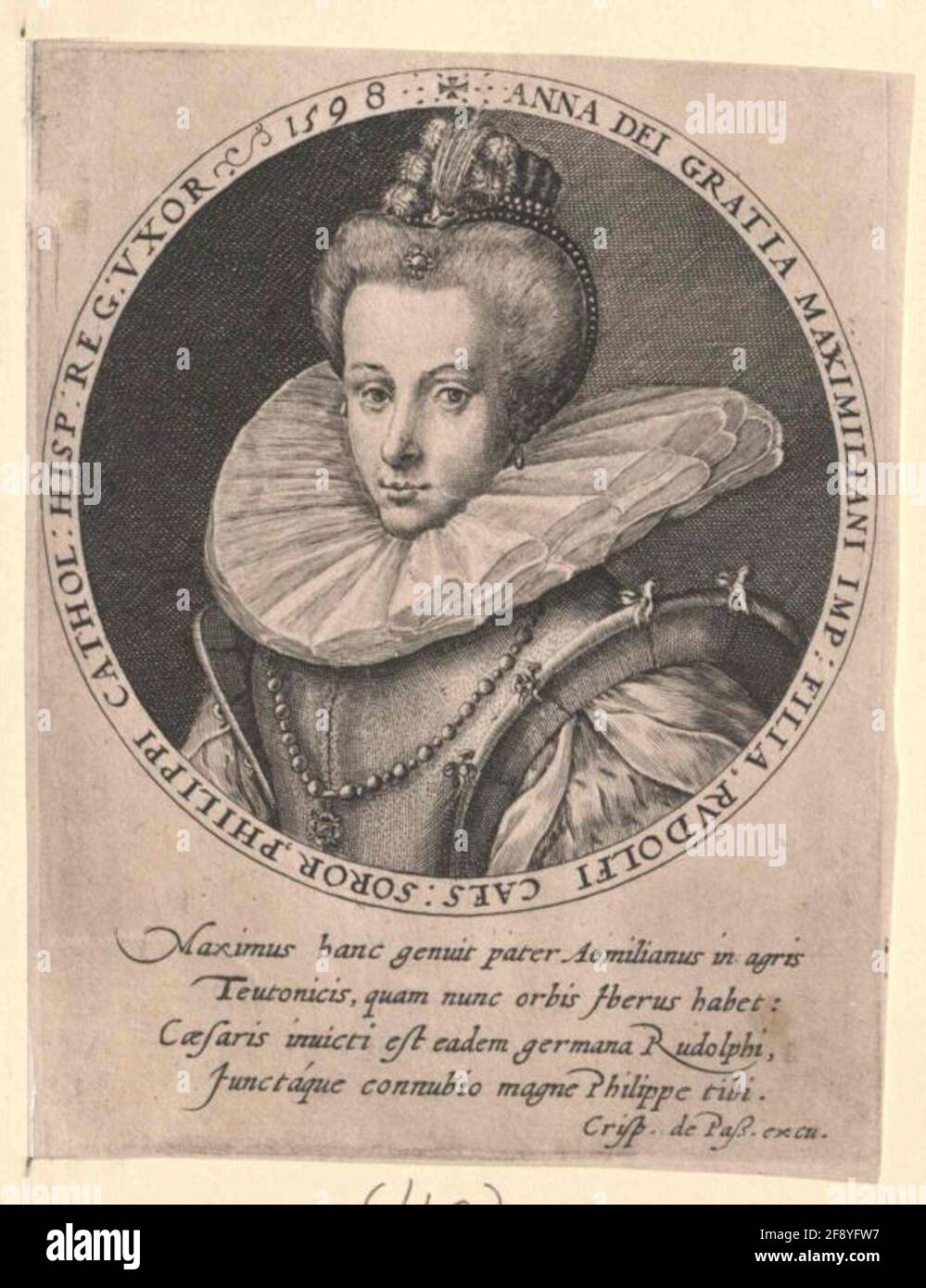 Anna, Arcidukezogin d'Austria. Foto Stock