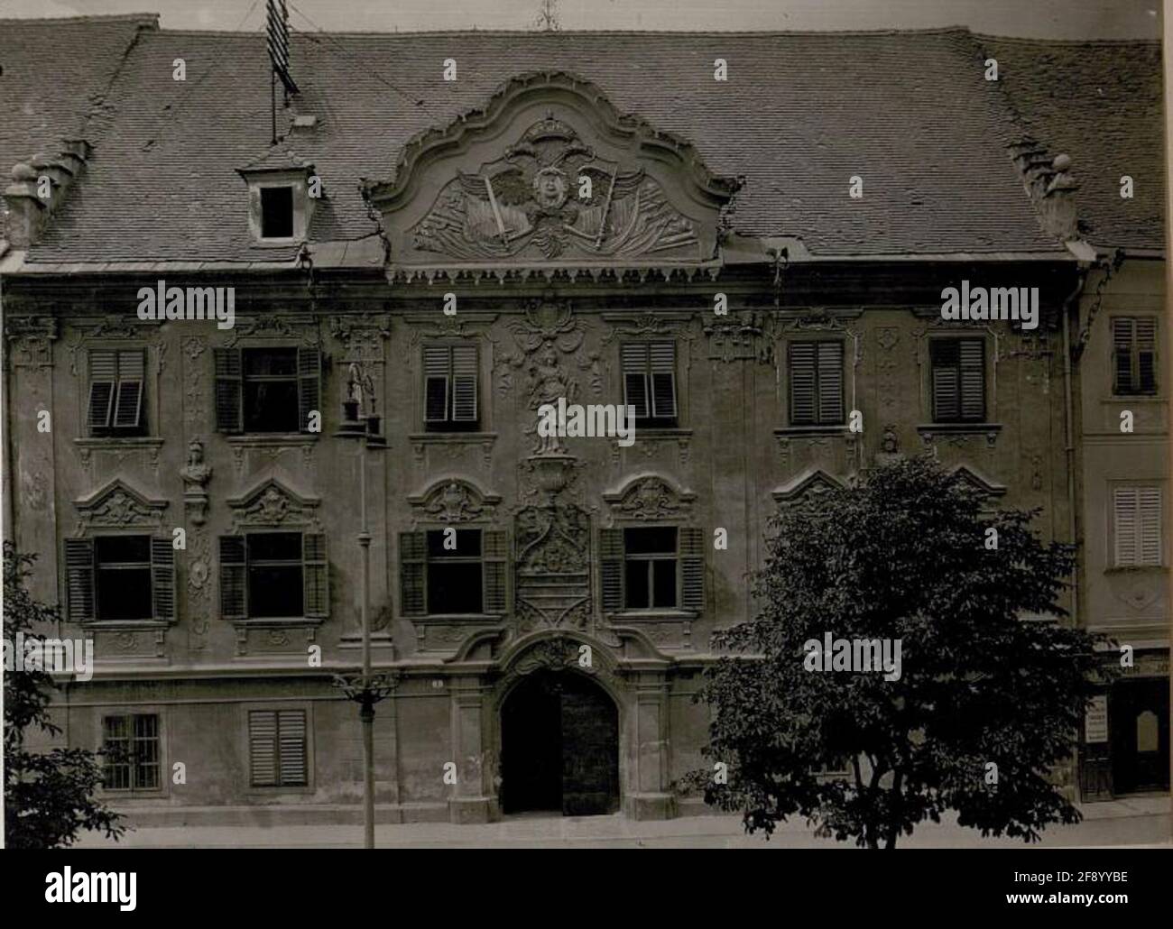 St.Veit: Facciata della vecchia casa di campagna. . Foto Stock