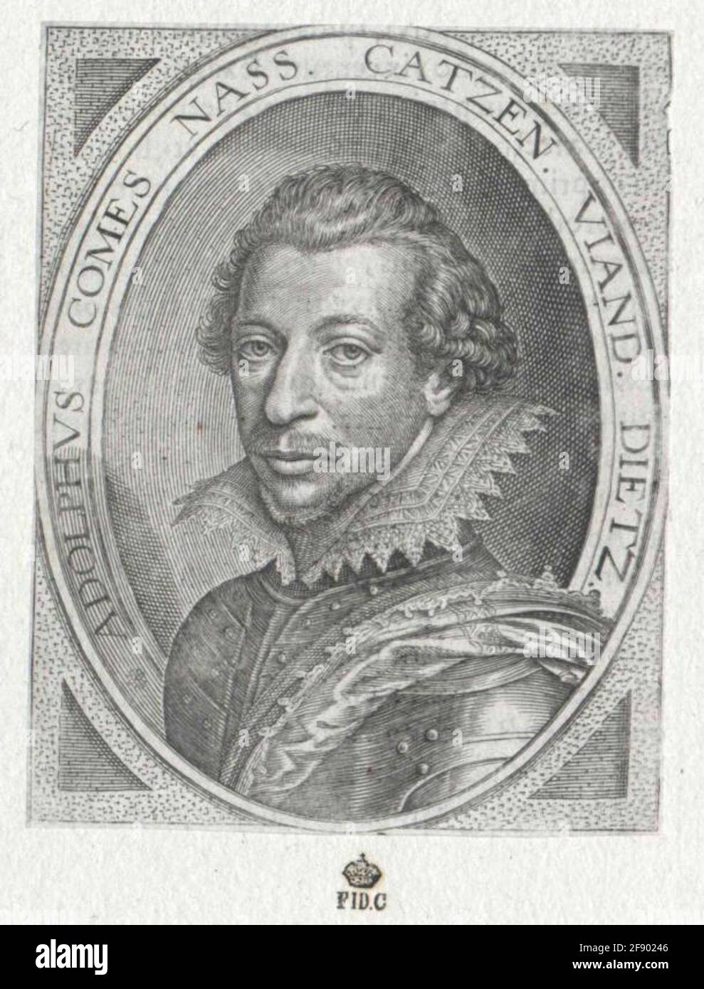 Adolf, Conte di Nassau-Siegen. Foto Stock