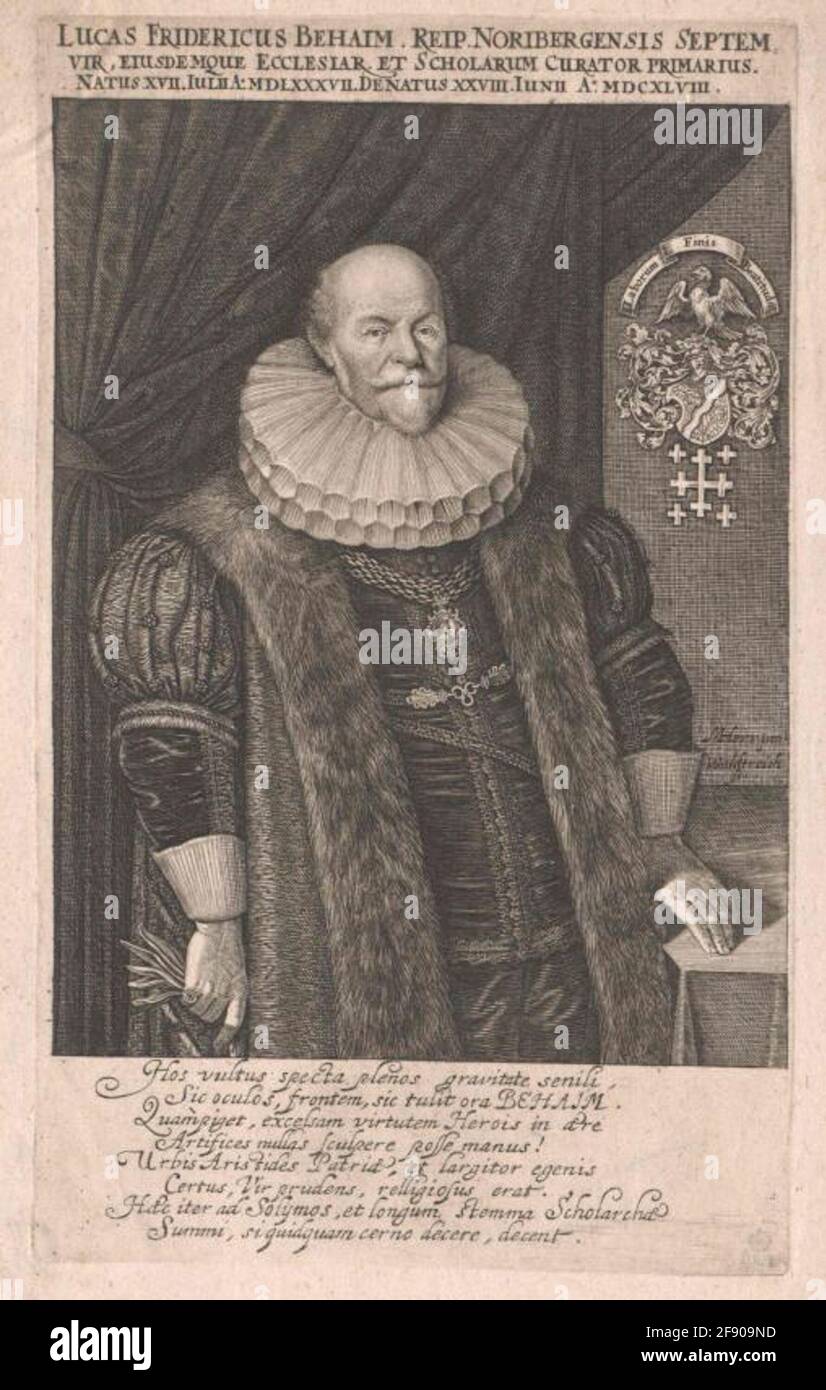 Behaim, Lucas Friedrich Pittore: Lord, Michaelstecher: Waldrike, Johann Georg Foto Stock
