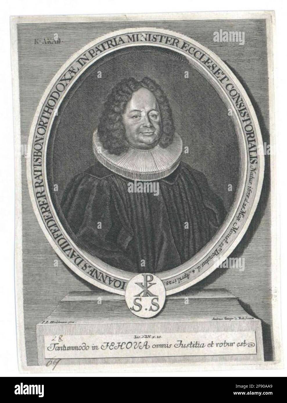 Federer, Johann David. Foto Stock