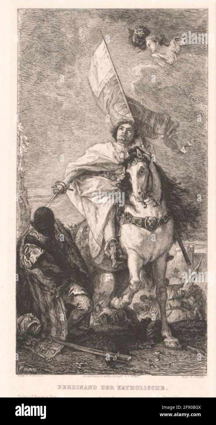 Ferdinando II, il cattolico, re d'Aragona. Foto Stock