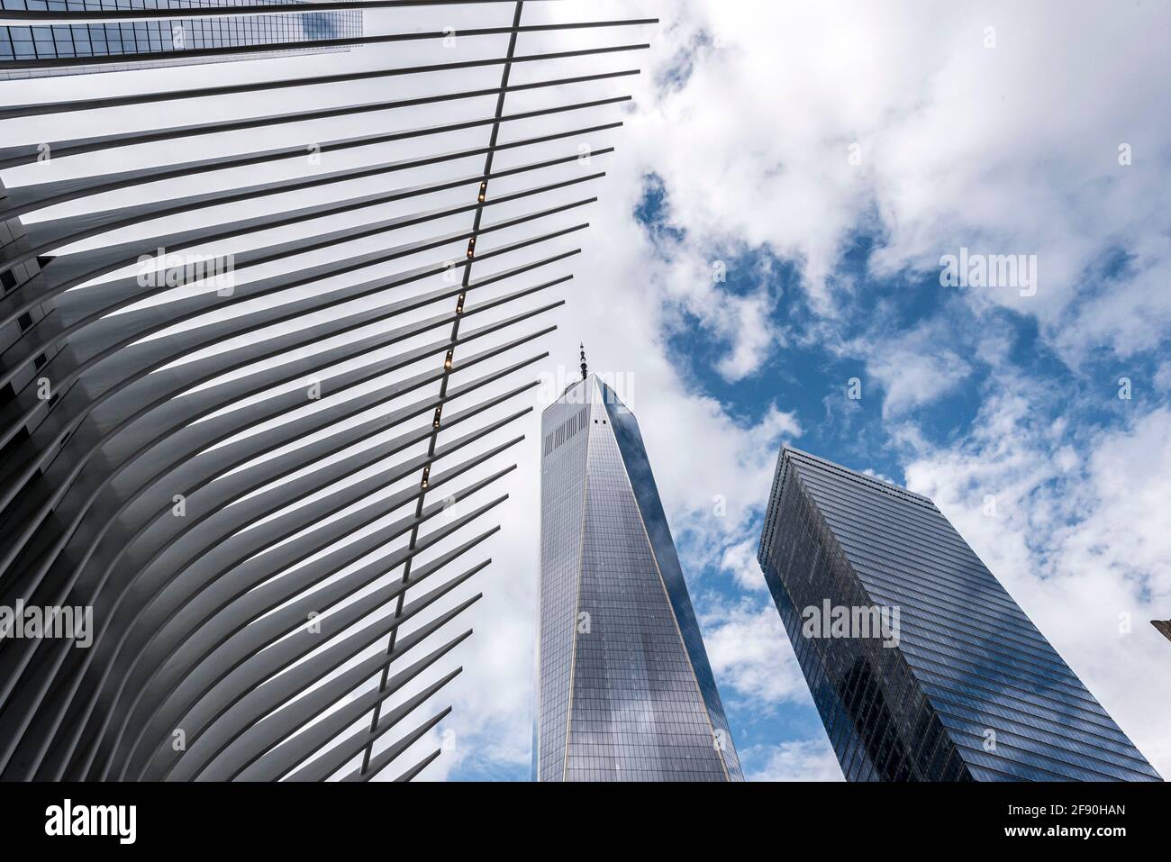Il World Trade Center Transportation Hub ‘Oculus NYC’ progettato da Santiago Calatrava, Foto Stock