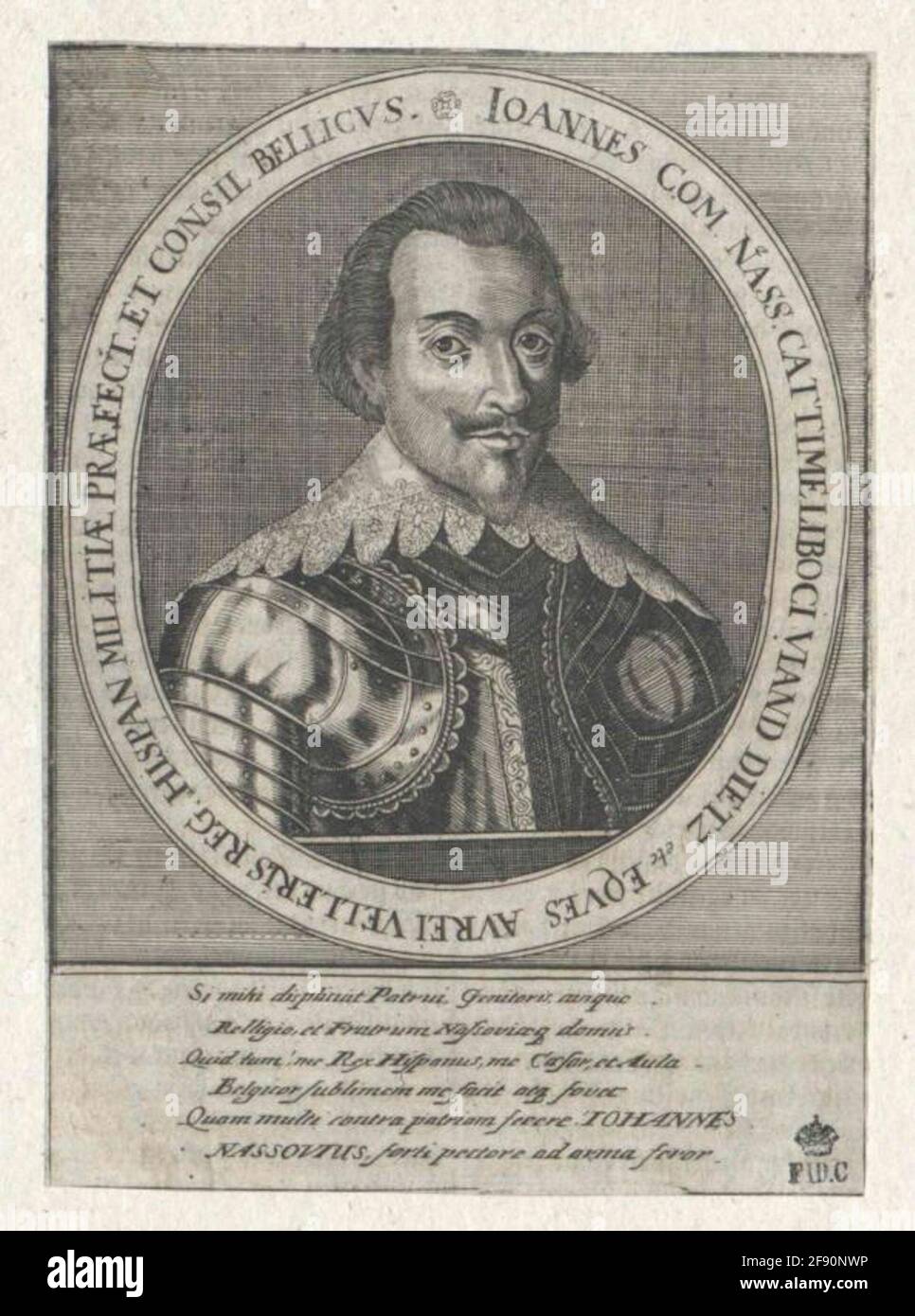 Johann VIII, il giovane, Conte di Nassau-Siegen 1633/1738 Foto Stock