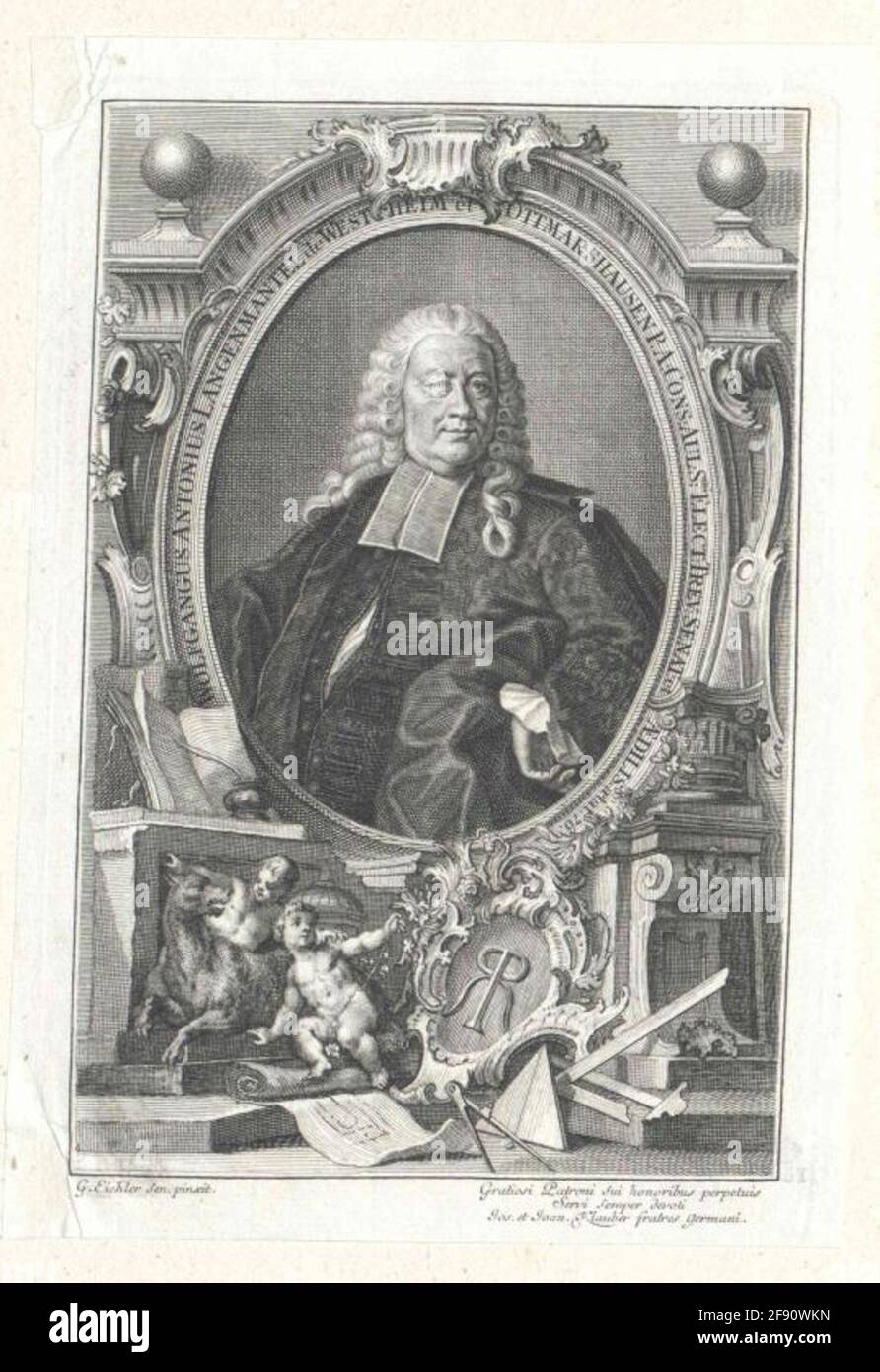 Cappotto lungo Westheim, Wolfgang Anton. Foto Stock