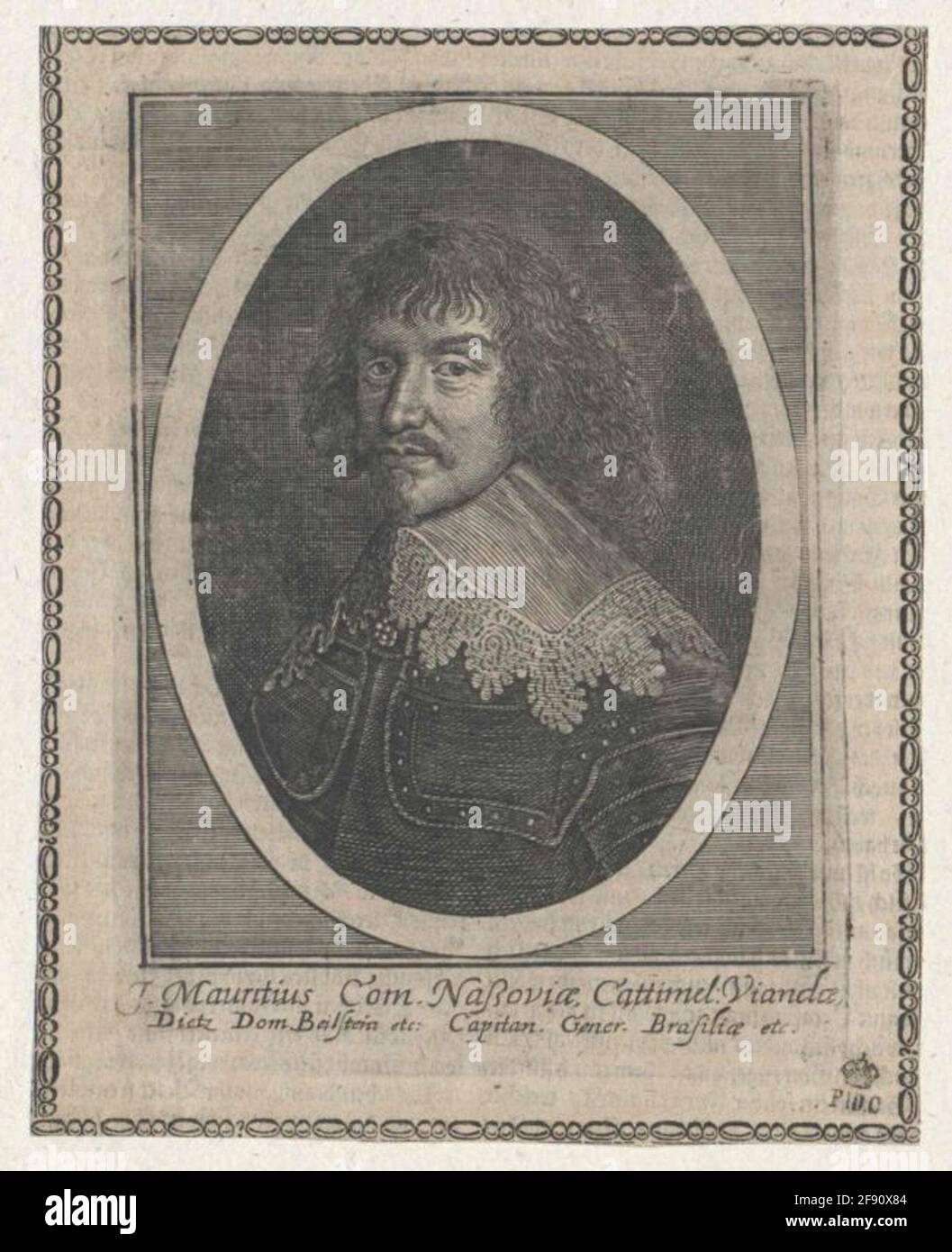 Johann Moritz, principe di Nassau-Siegen. Foto Stock