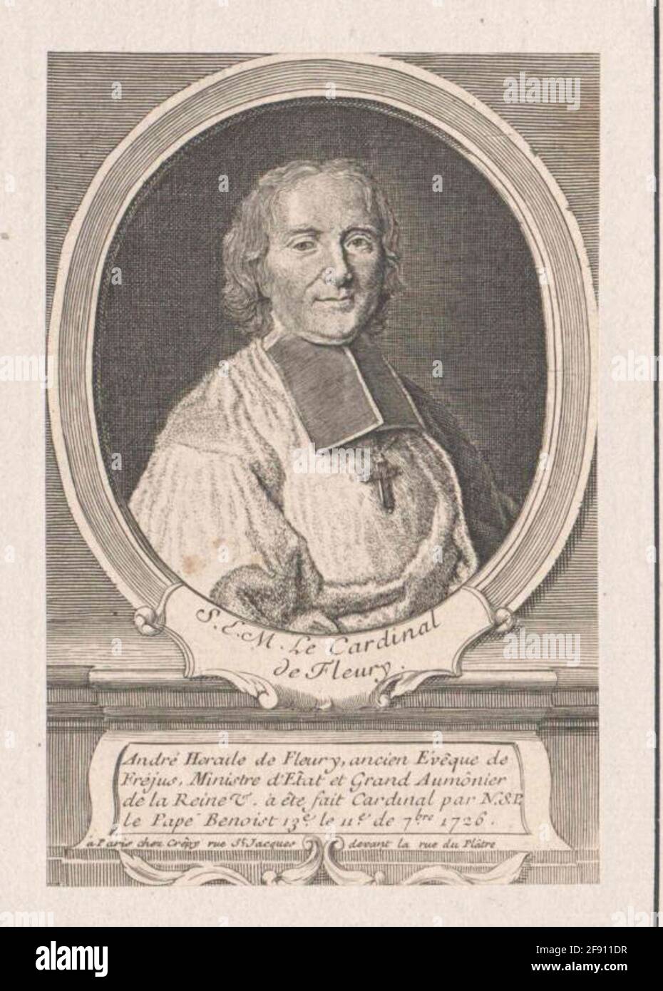 Fleury, André Hercules de. Foto Stock