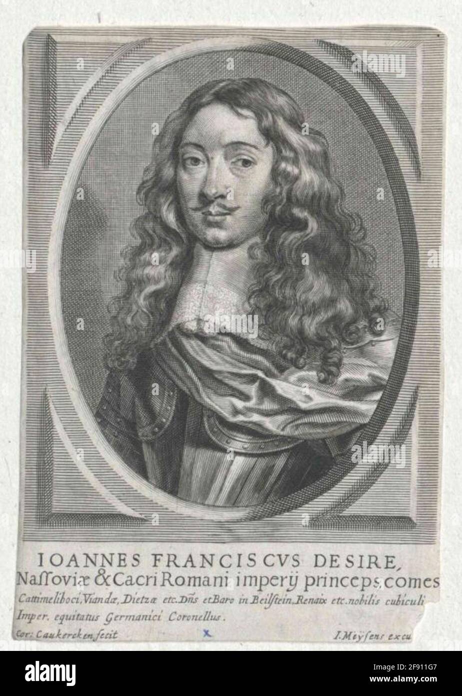 Johann Franz Desideratus, principe di Nassau-Siegen. Foto Stock