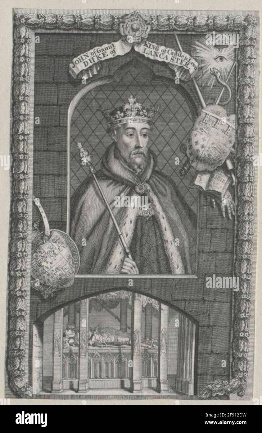 Johann, Duca di Lancaster. Foto Stock