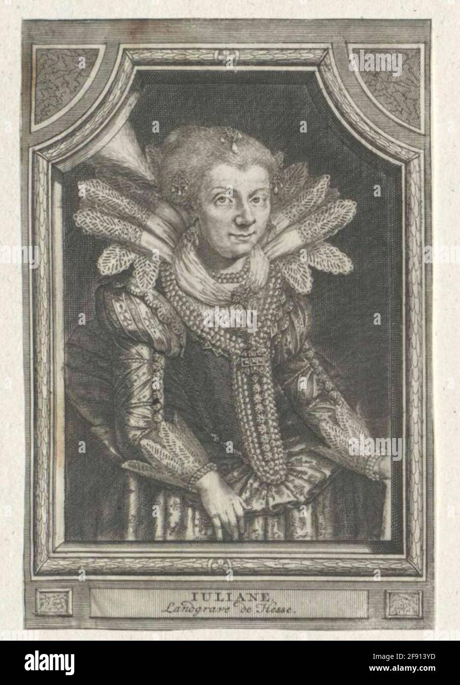 Juliane, Contessa di Nassau-Siegen. Foto Stock