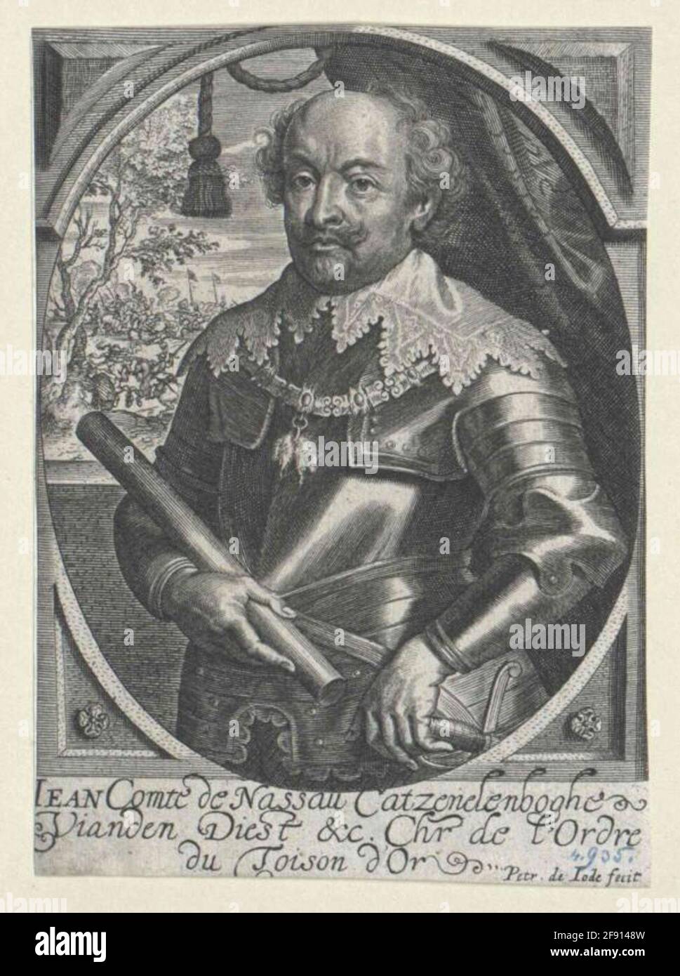 Johann VIII, il giovane, Conte di Nassau-Siegen Stecher: Joden, Pieter DE (2) Foto Stock