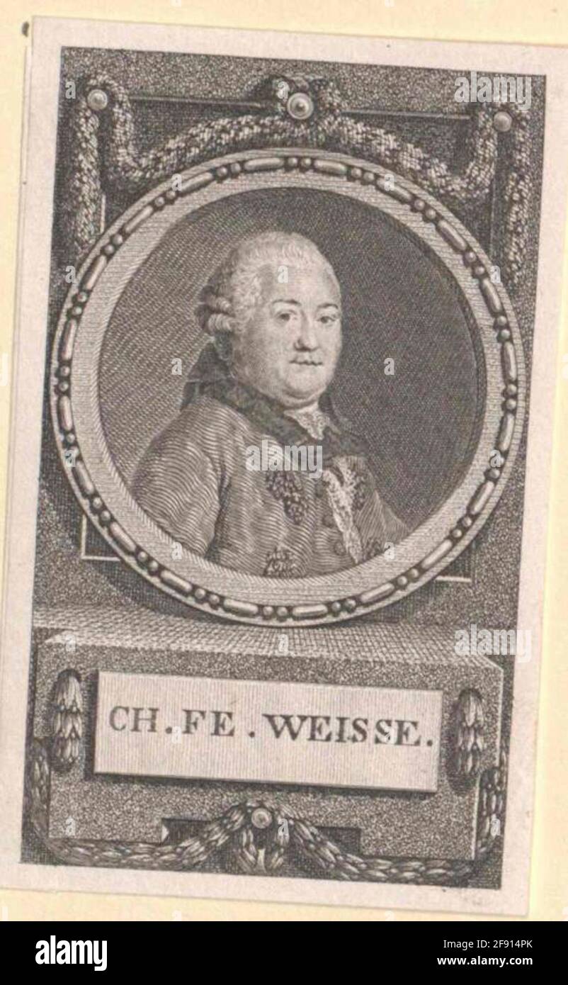 Weisse, Christian Felix Eraser: Artista sconosciuto datazione: 1750/1850 editore: Foto Stock