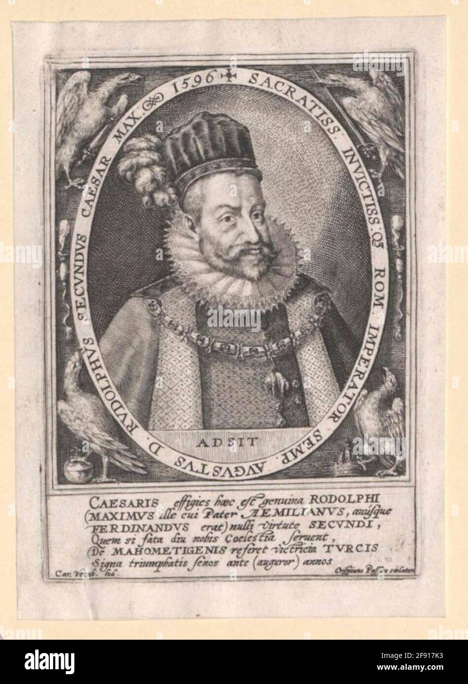 Rudolf II., Kaiser Stecher romano-tedesco: Passe, Crispyn DE (1) Foto Stock