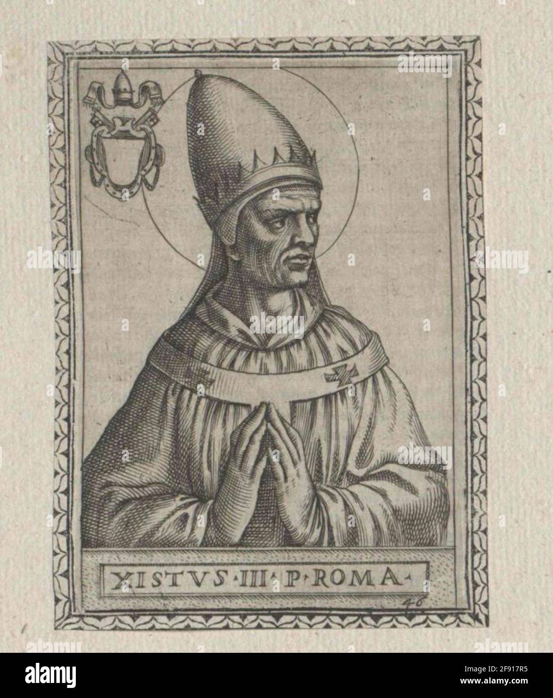 Sisto III, papà . Foto Stock