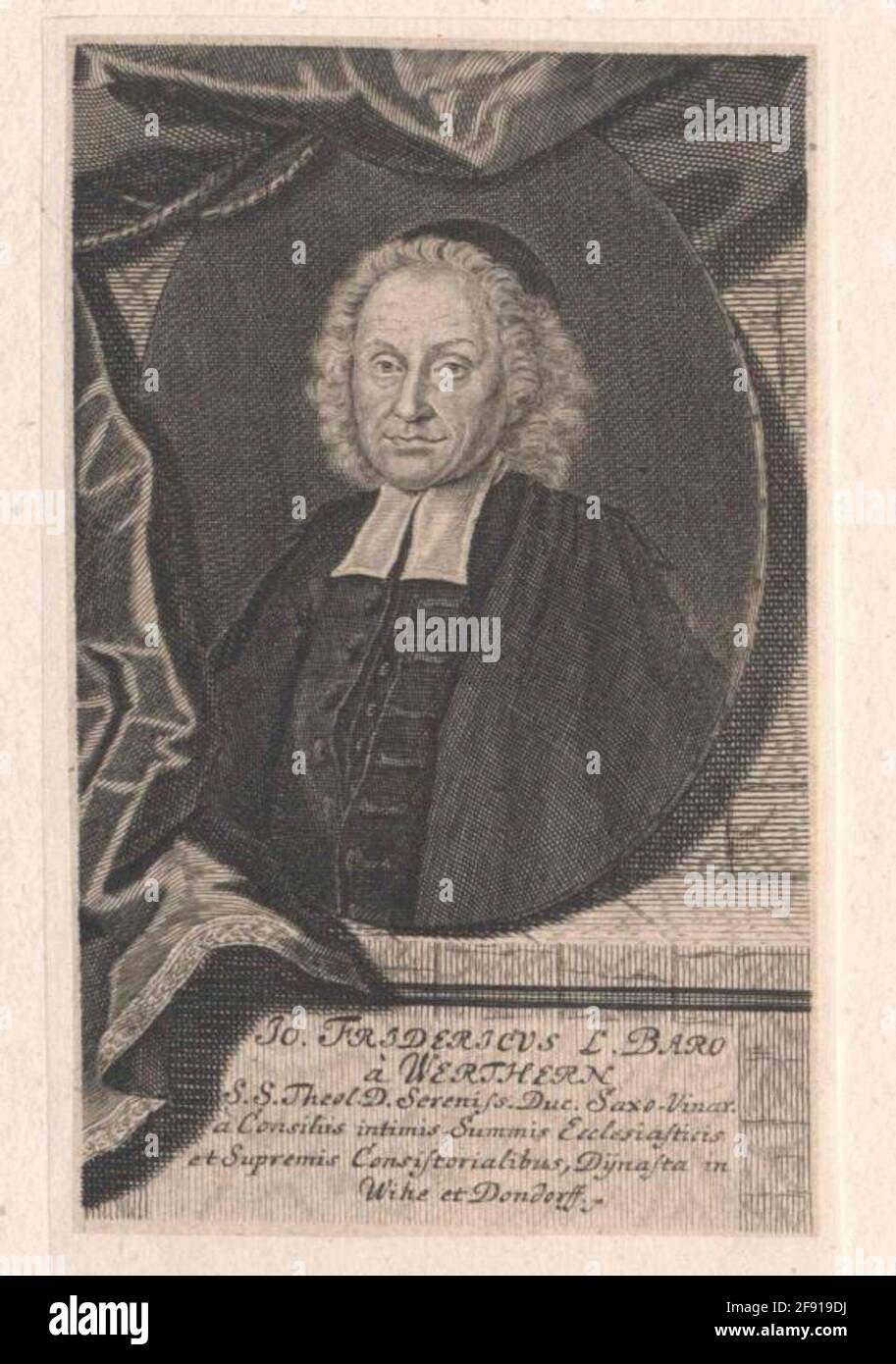 Werthern, Johann Friedrich Freiherr von. Foto Stock