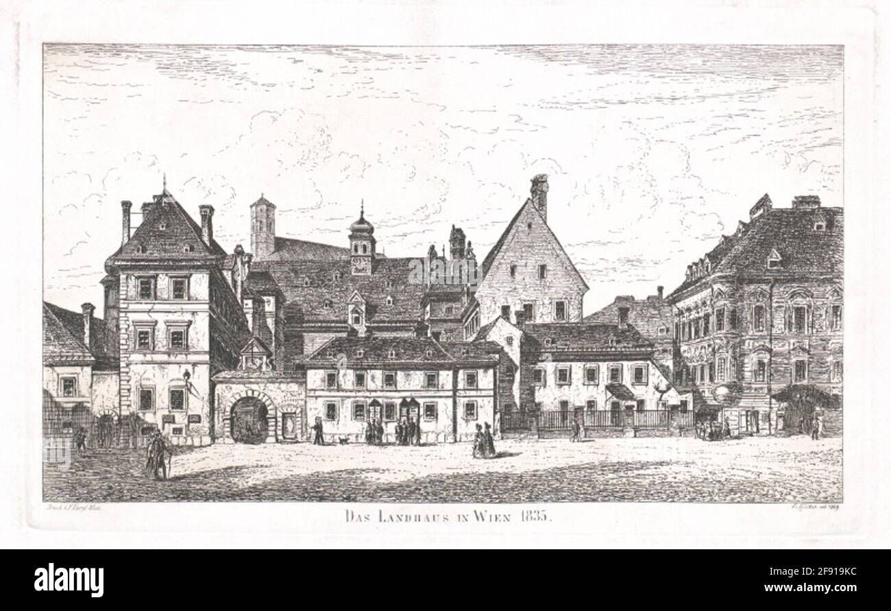 La casa di campagna a Vienna 1835. Foto Stock