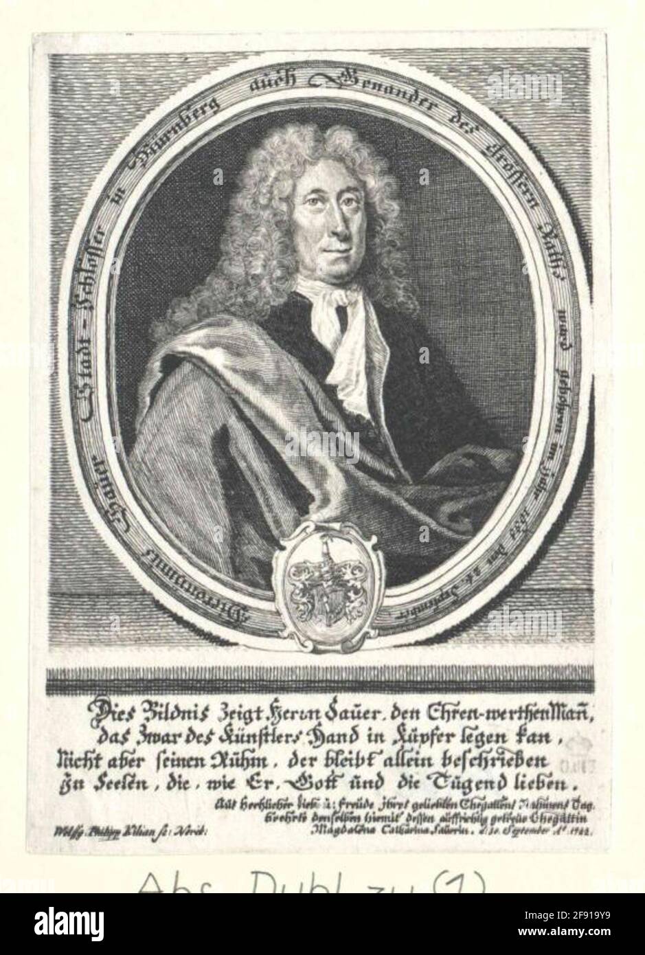 Sauer, Hieronym. Foto Stock