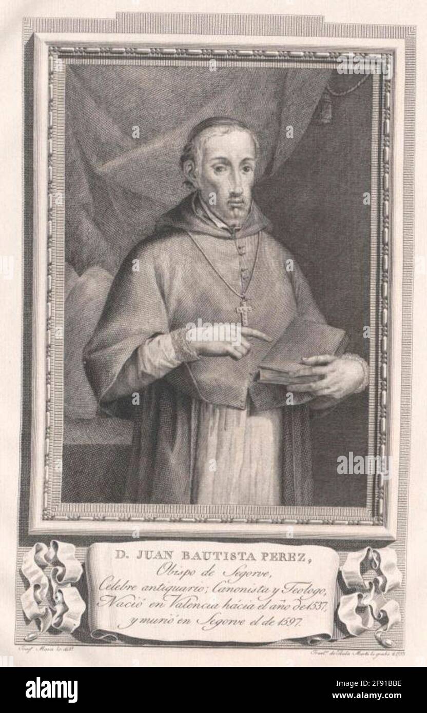 Perez, Juan Bautista. Foto Stock