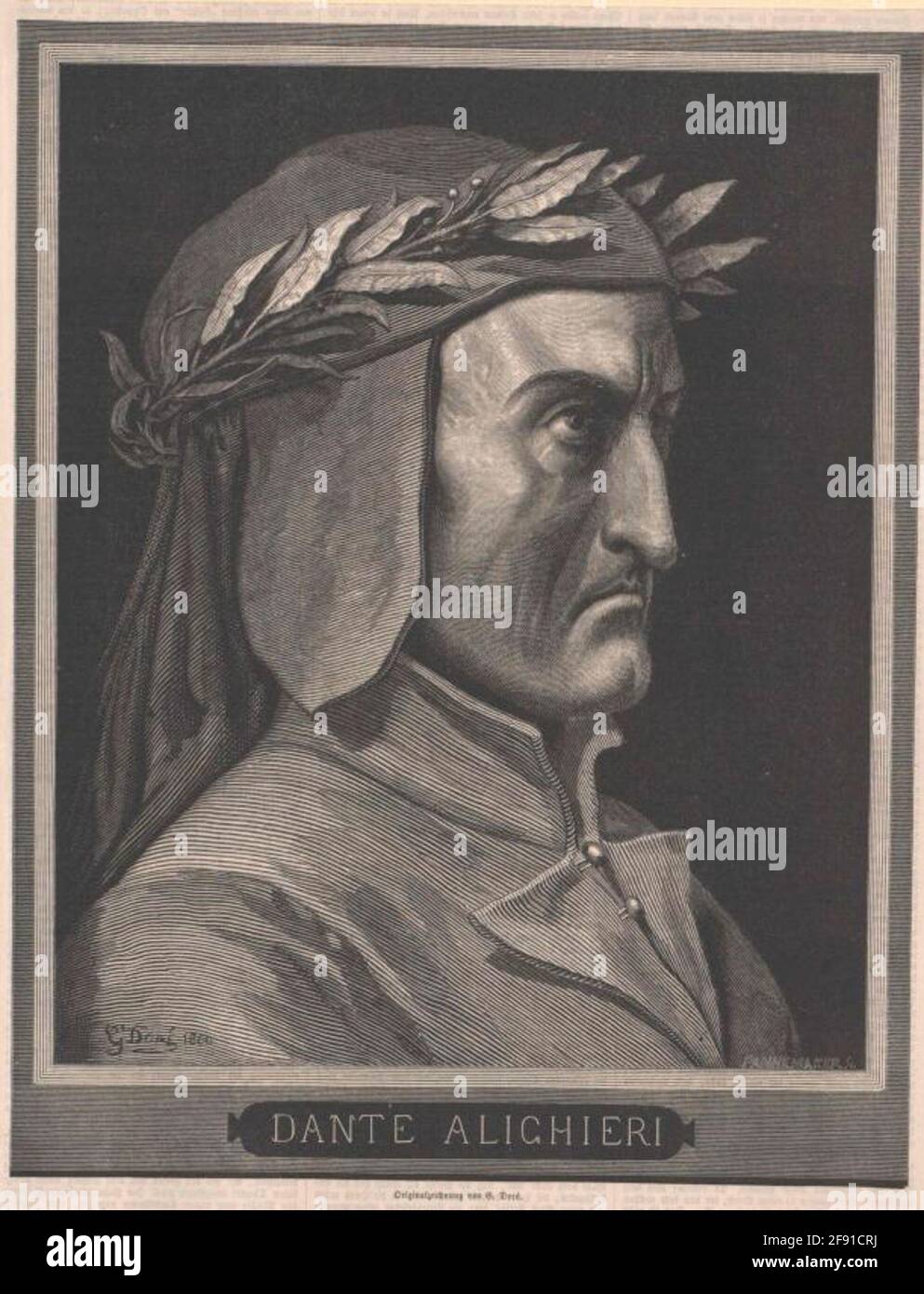 Dante Alighieri . Foto Stock