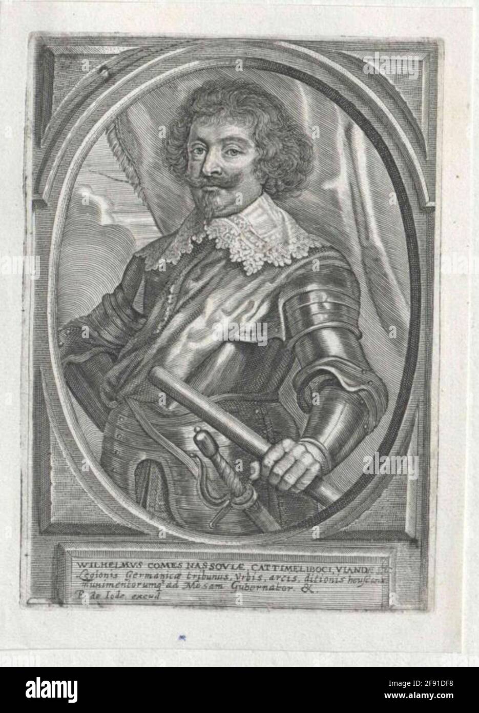 Wilhelm, Conte di Nassau-Siegen Editore: Joden, Pieter DE (2) Stecher: Genesi artistica sconosciuta: Germania Foto Stock