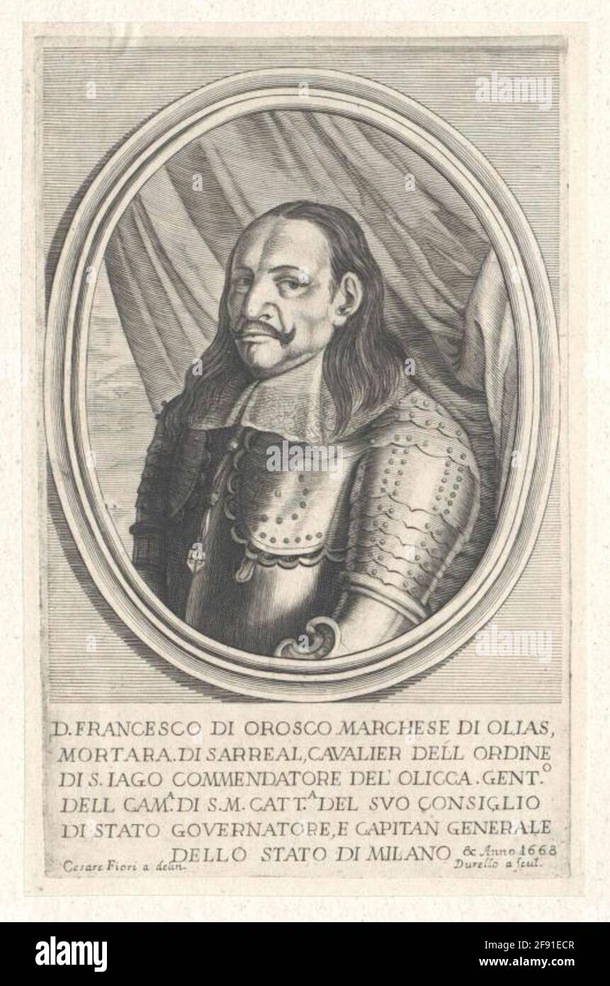 Orozco e Rivera, Francisco de. Foto Stock