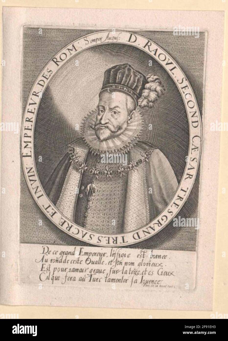 Rudolf II, imperatore romano-tedesco Editore: Lahouve, Paul DE (1637) Foto Stock