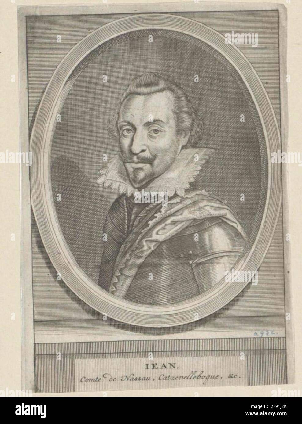 Johann VIII, il giovane, Conte di Nassau-Siegen 1610/1700 Foto Stock