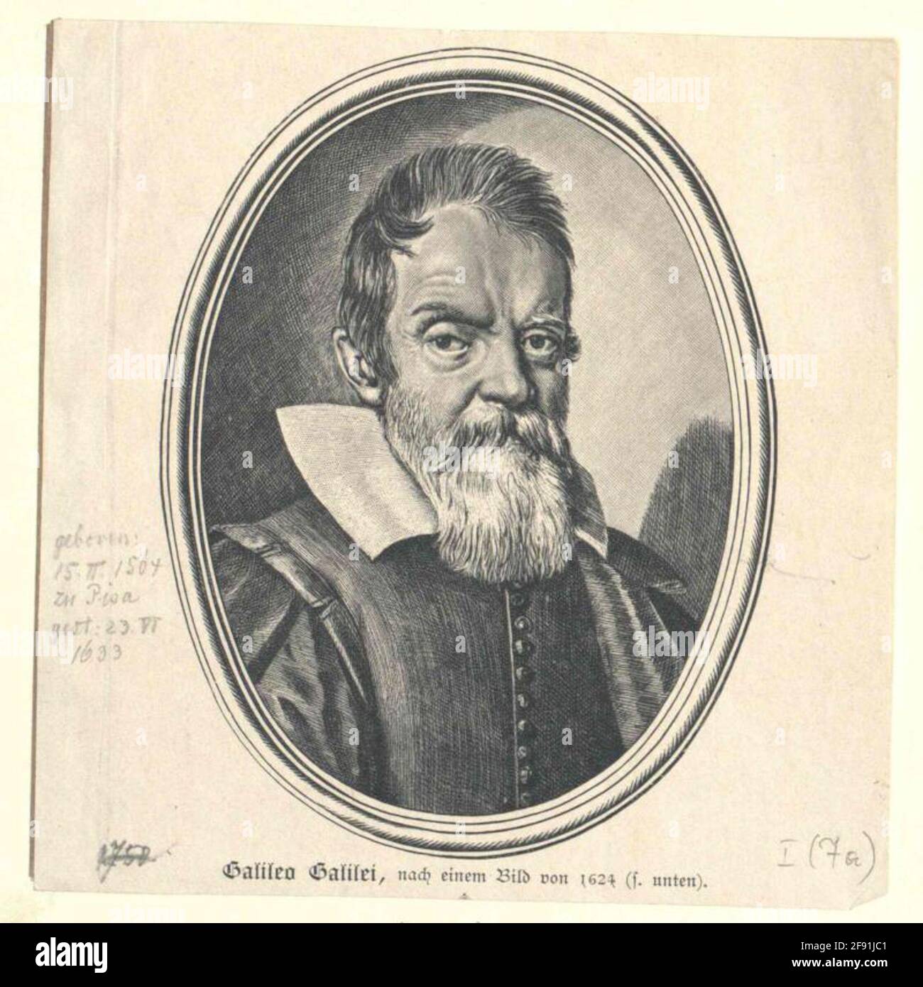 Galilei, Galileo. Foto Stock
