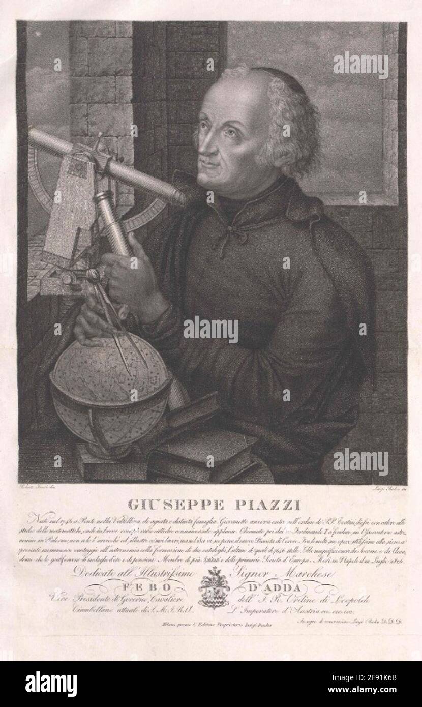 Piazzi, Giuseppe. Foto Stock