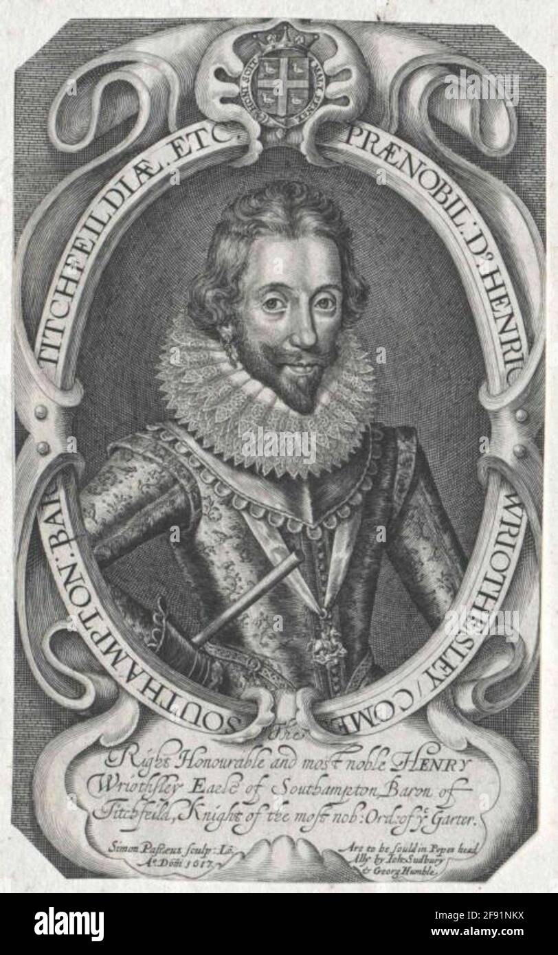 Southampton, Henry Wriothesley, 3. Conte di . Foto Stock