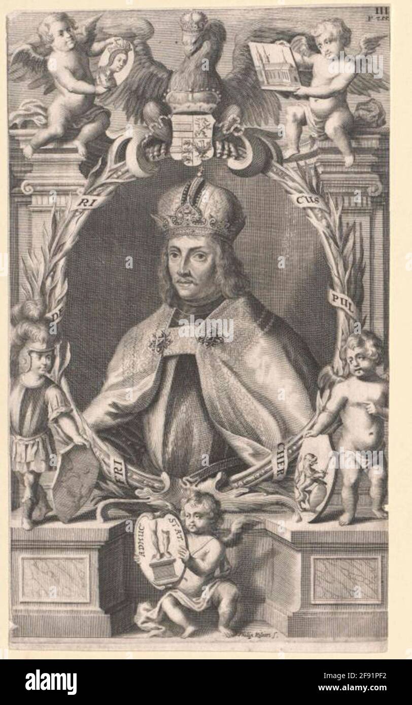 Federico III. Il bel re tedesco Stecher: Kilian, Philippdaterung: 1643/1693 Foto Stock