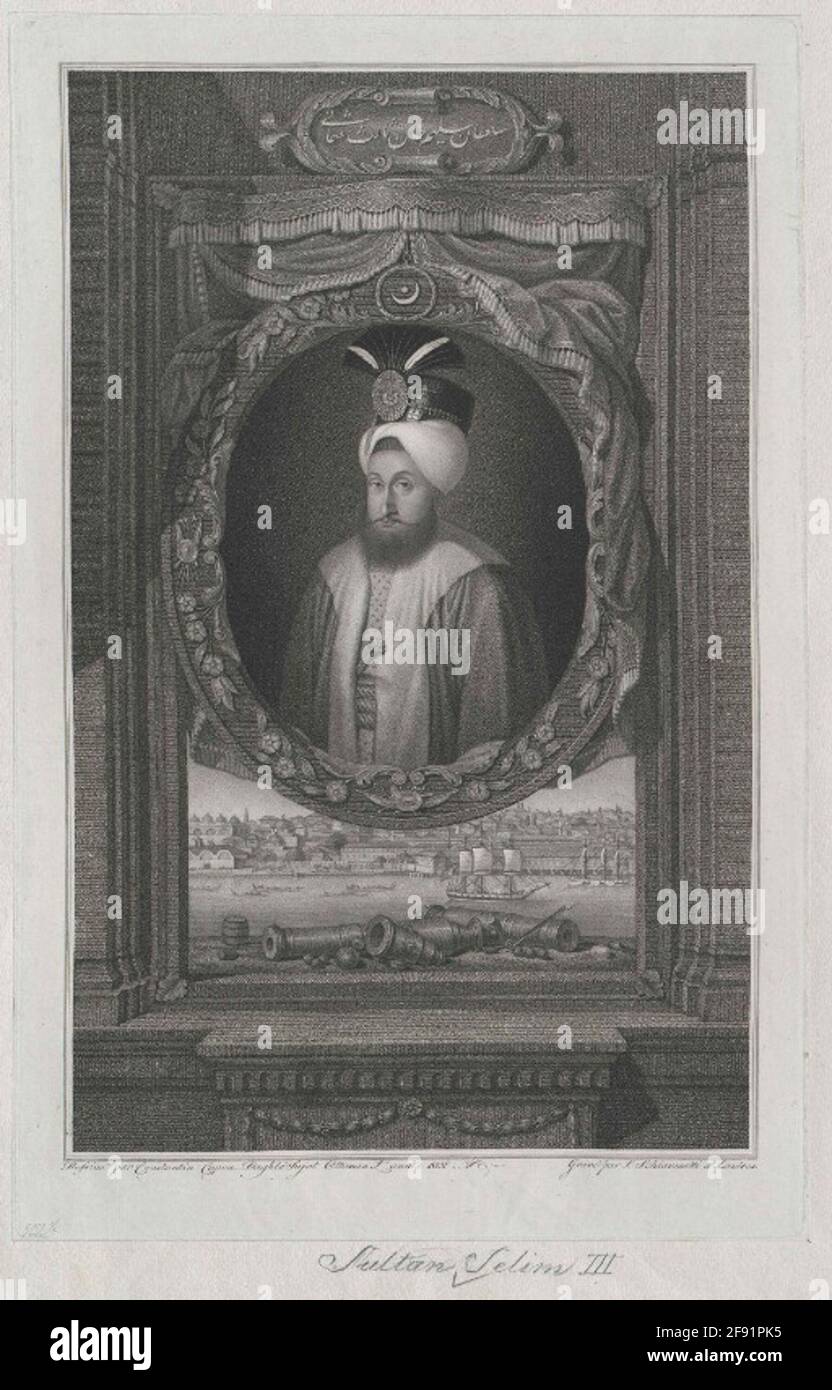 Selim III, Sultano di Turchia. Foto Stock