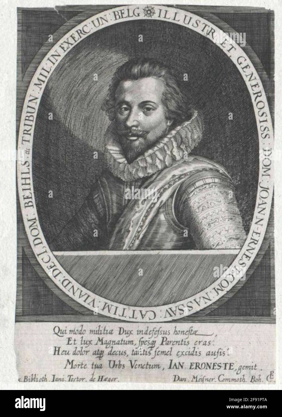 Johann Ernst, Conte di Nassau-Siegen. Foto Stock