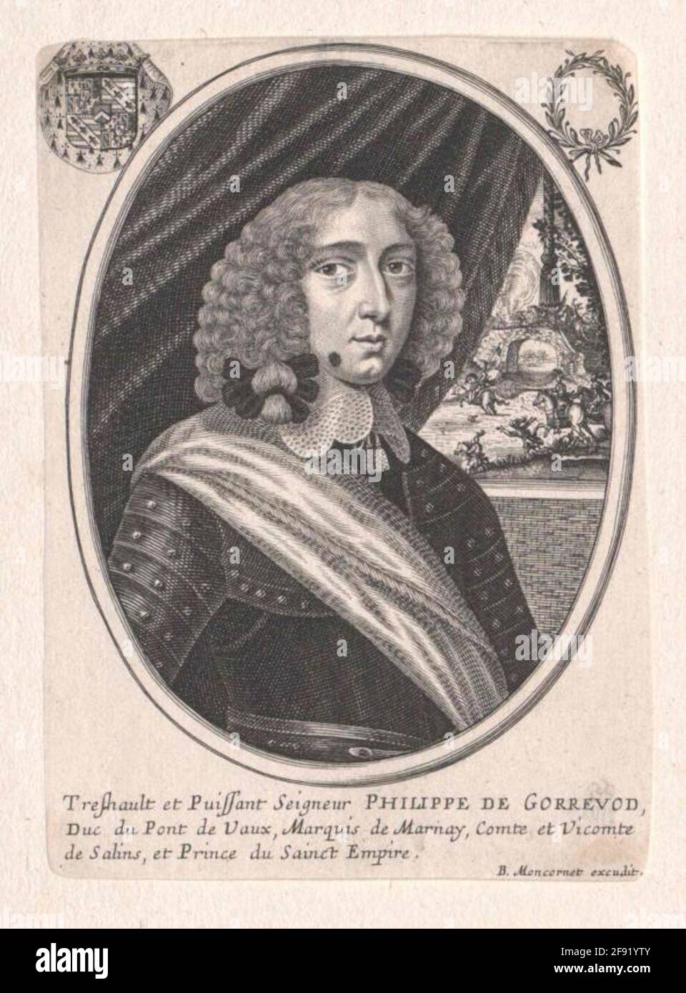 Gorrevod, Duca di Pont de Vaux, Philippe Eugene de. Foto Stock