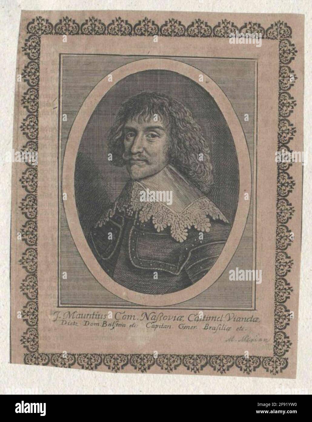 Johann Moritz, principe di Nassau-Siegen. Foto Stock