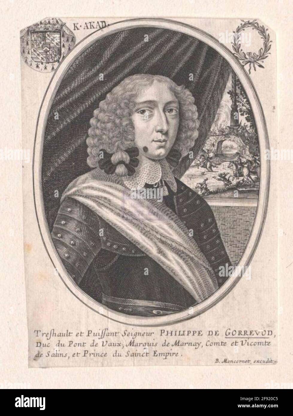 Gorrevod, Duca di Pont de Vaux, Philippe Eugene de. Foto Stock