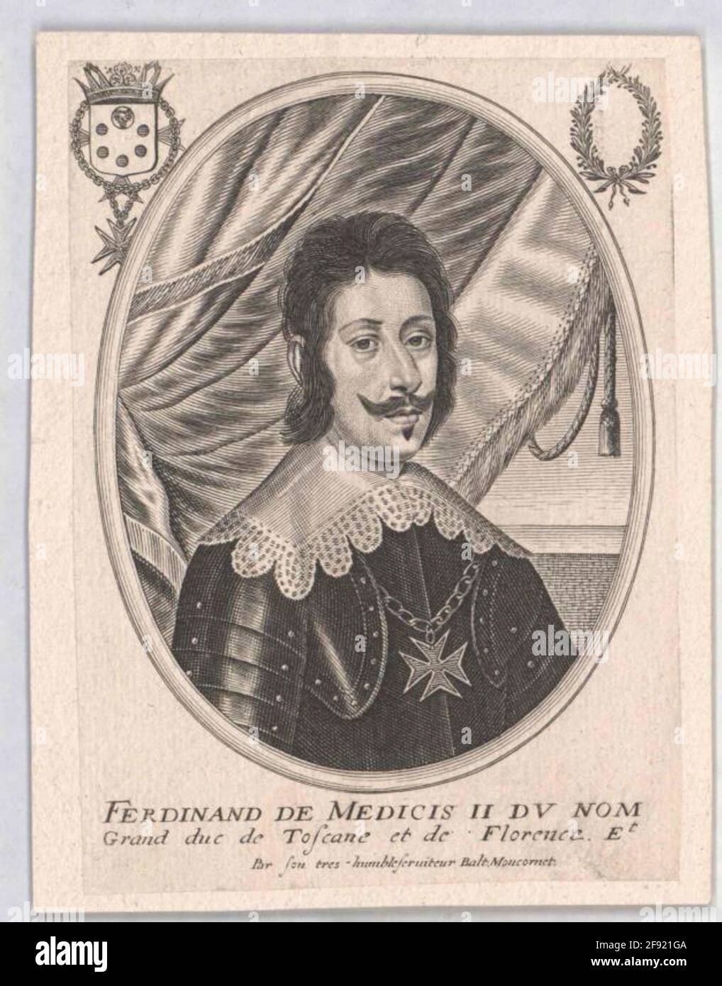 Ferdinando II., Granduca di Toscana Editore: Moncornet, Baltazardatting: 1628/1668 Foto Stock
