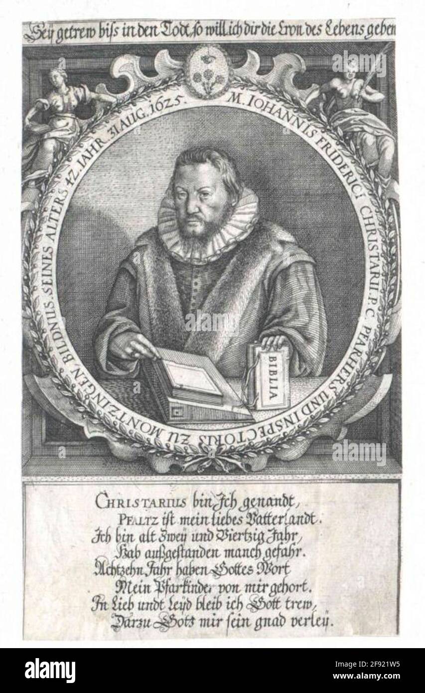 Christarius, Johann Friedrich. Foto Stock