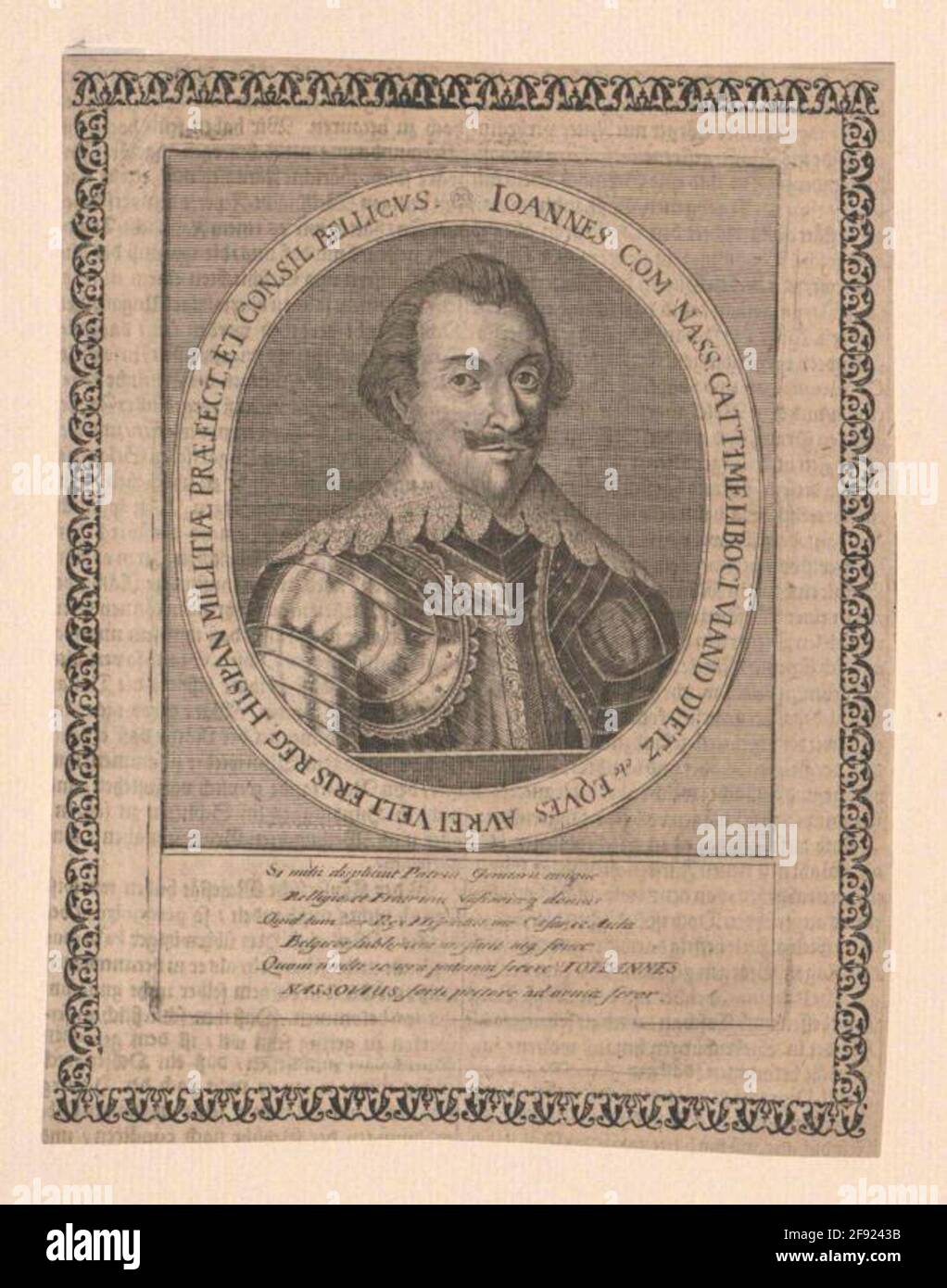 Johann VIII, il giovane conte di Nassau-Siegen. Foto Stock