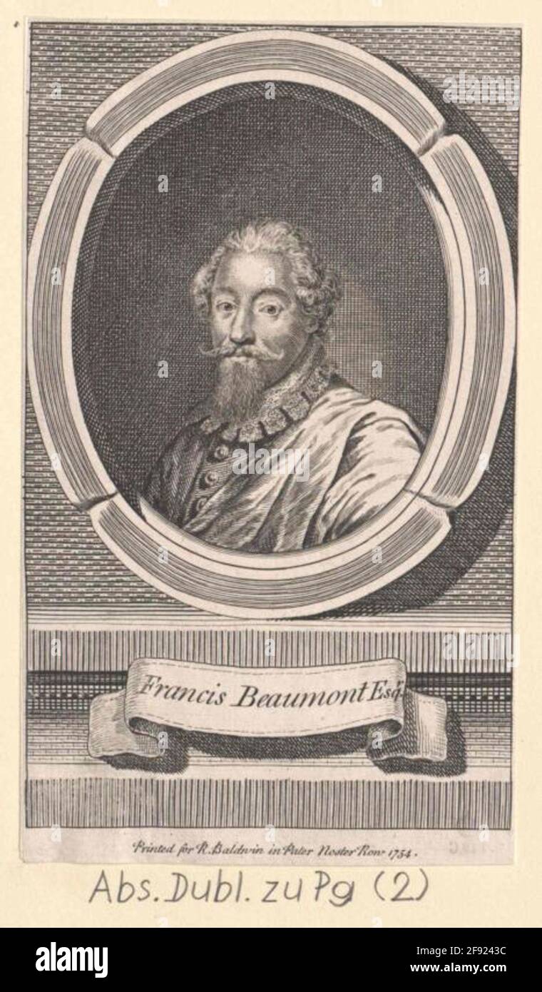 Beaumont, Francis . Foto Stock