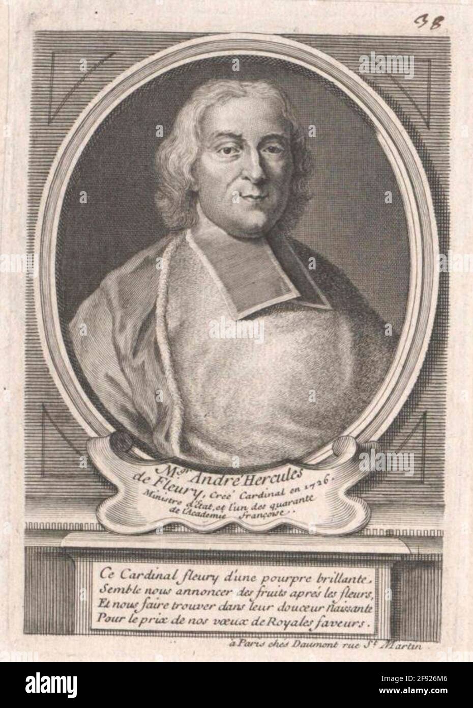 Fleury, André Hercules de. Foto Stock