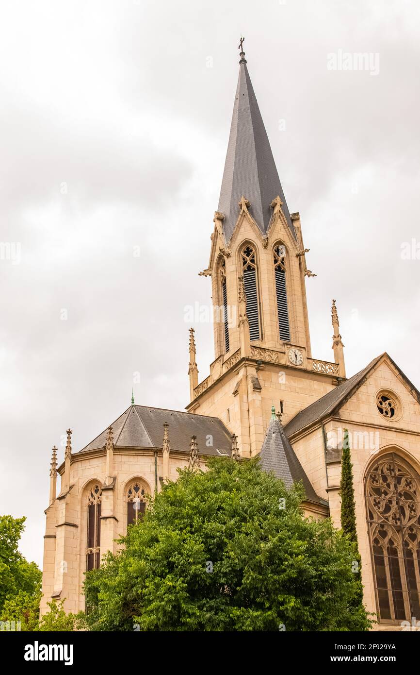 Vieux-Lyon, Chiesa di Saint-Georges, bellissimo monumento nel centro Foto Stock