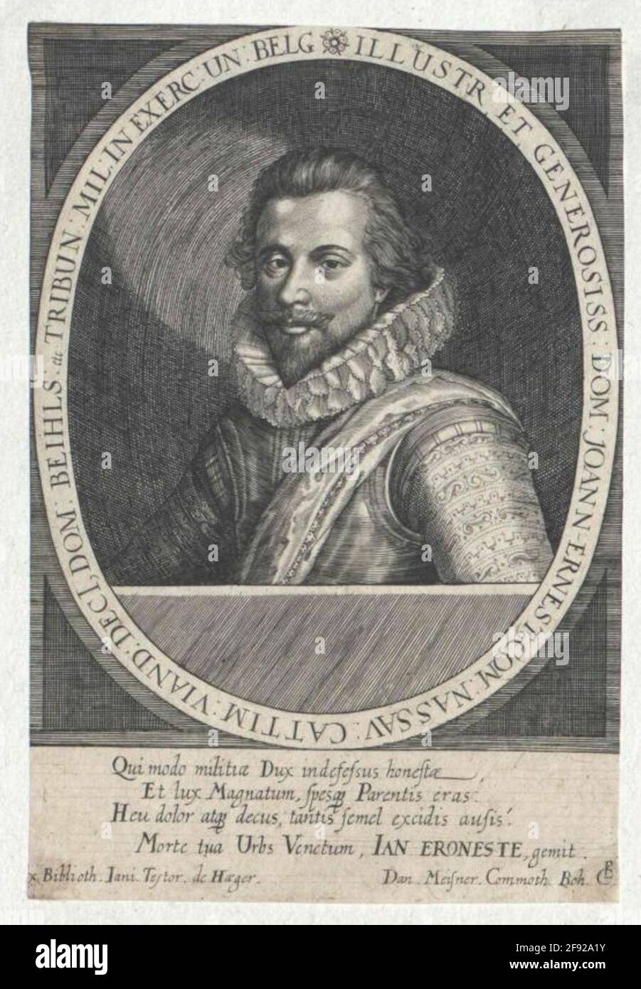 Johann Ernst, Conte di Nassau-Siegen. Foto Stock