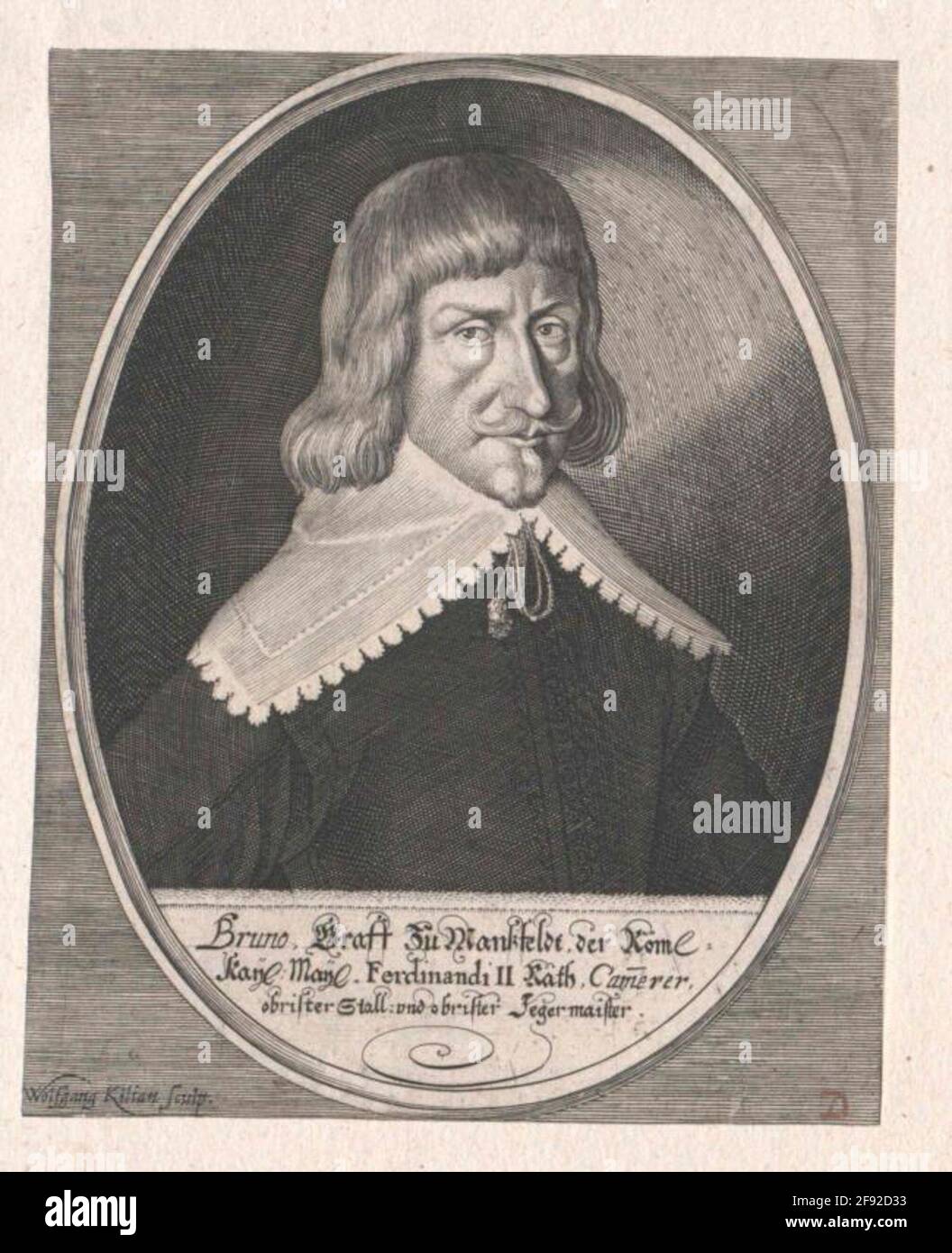 Mansfeld, Bruno Graf von Stecher: Kilian, Wolfgang Foto Stock